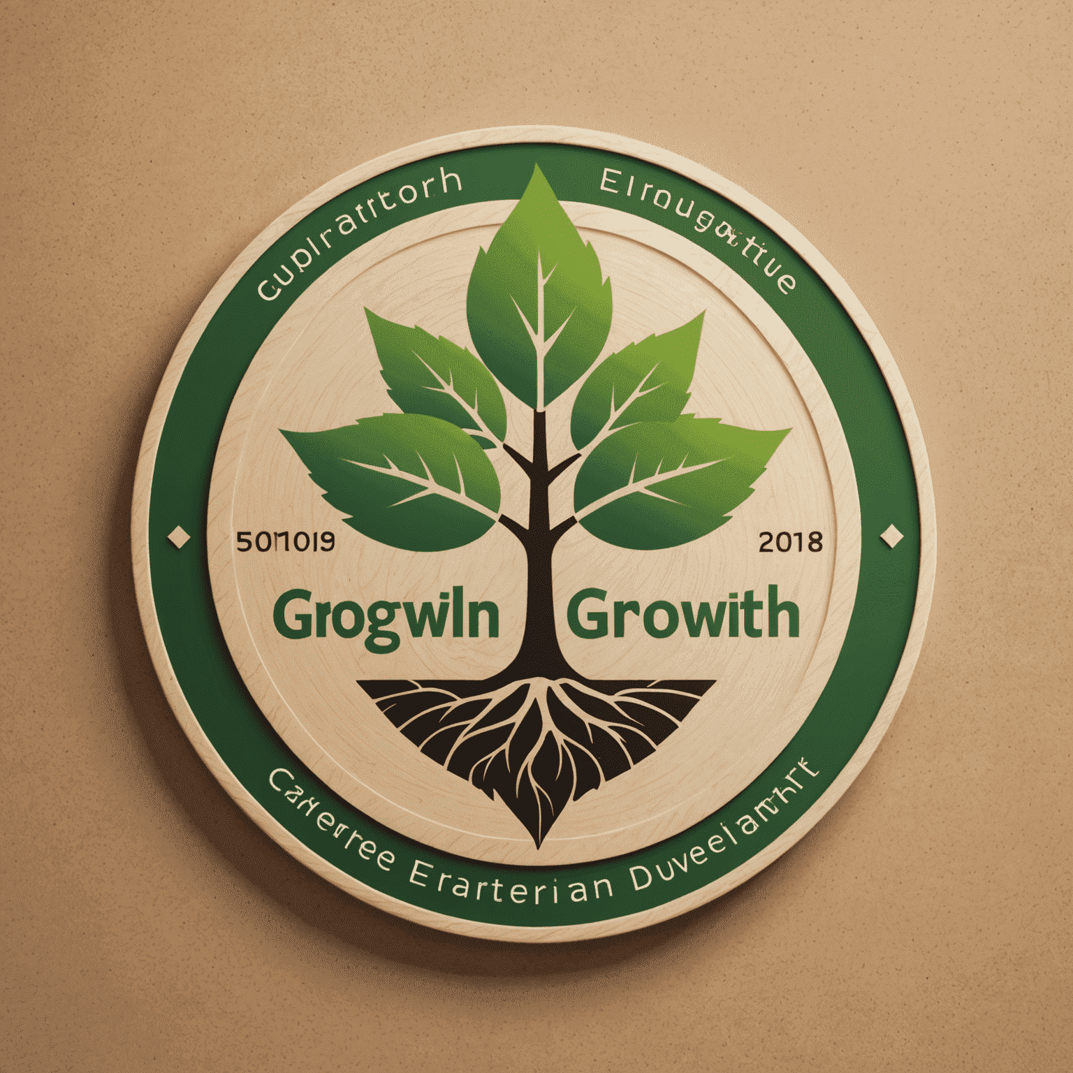 Logo job-growth6 przedstawiające symbol wzrostu kariery i rozwoju umiejętności